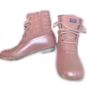 Sperry Pink Duck Boots